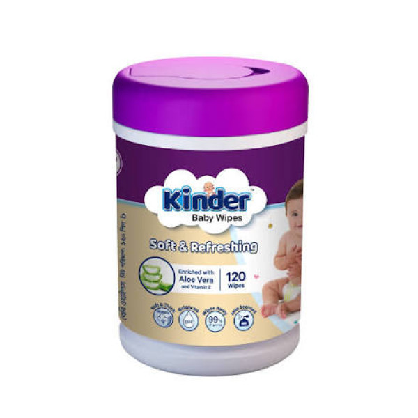 Kinder Wet Wipes -160 pcs Jar