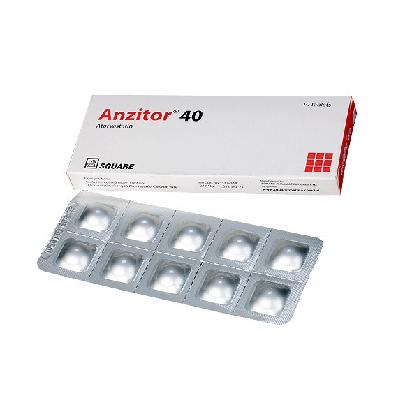 Anzitor 40mg Tab in Bangladesh,Anzitor 40mg Tab price , usage of Anzitor 40mg Tab