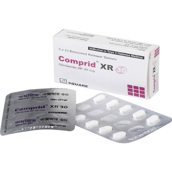 Comprid XR 30 Tab, Gliclazide 30 mg Tablet, Gliclazide