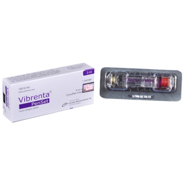 Vibrenta Penset, insulin Glargine (rDNA)INN 100iu, Insulin