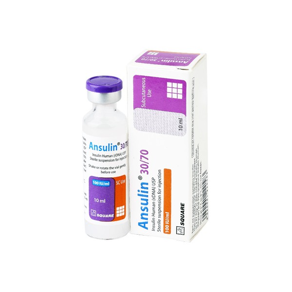 Ansulin 30/70 100IU/ml (10ml) Inj, Insulin Human (rDNA), Insulin