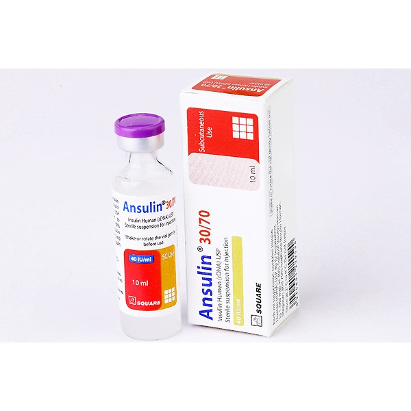 Ansulin 30/70 40IU (10ml) Injection, Insulin Human (rDNA), Insulin