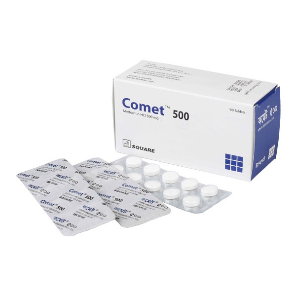 Comet 500 Tab, Metformin HCl, Diabetes Medications