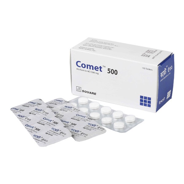 Comet 500 mg Tablet - Metformin for Type 2 Diabetes Bangladesh Comet 500 mg Tablet - Metformin for Type 2 Diabetes Bangladesh