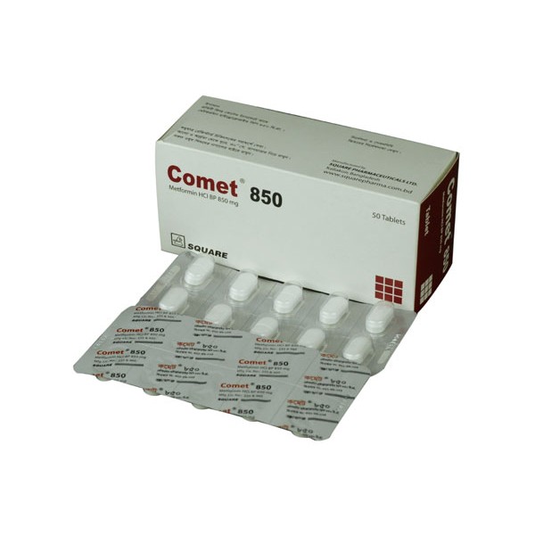 Comet 850 Tab, Metformin HCl, Diabetes Medications