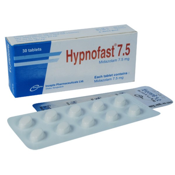 Hypnofast 7.5 Tab in Bangladesh,Hypnofast 7.5 Tab price , usage of Hypnofast 7.5 Tab