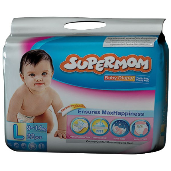 Supermom L(9-14 kg) 22 Pcs