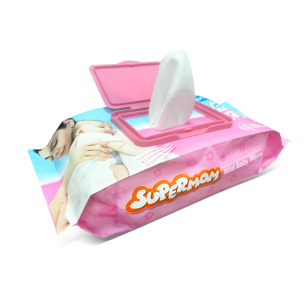 Supermom Mild Baby Wipes 120 pc