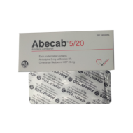 Abecab 20/5mg Tablet (Olmesartan + Amlodipine) ARB + CCB Combination
