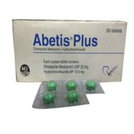 Abetis Plus 20/12.5mg Tablet (Olmesartan + Hydrochlorothiazide) ARB + Diuretic