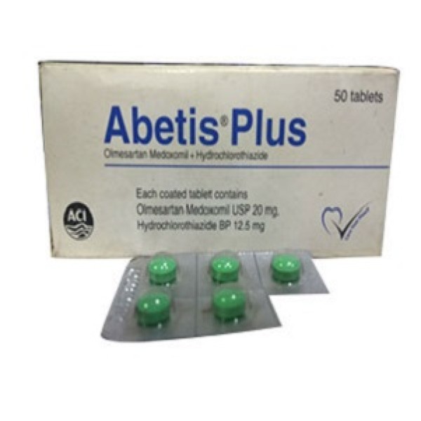 Abetis Plus 20mg Tablet — Olmesartan + Hydrochlorothiazide Combination by Beximco Abetis Plus 20mg Tablet — Olmesartan + Hydrochlorothiazide Combination by Beximco