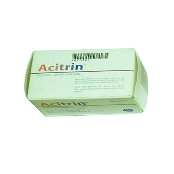 Acitrin Tab, 14657, Cetirizine Dihydrochloride