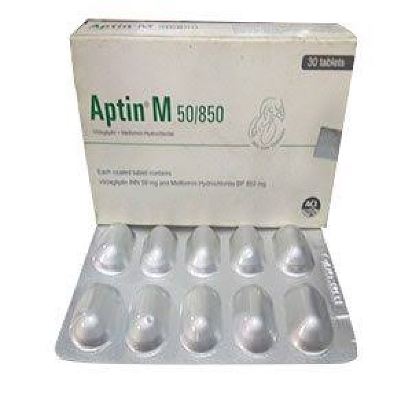 Aptin M 50 mg+850 mg Tablet Aptin M 50 mg+850 mg Tablet