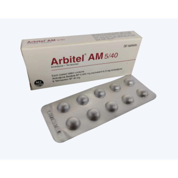 Arbitel AM 5 mg+40 mg Tablet