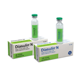 Diasulin N 40 IU/10 ml SC Injection