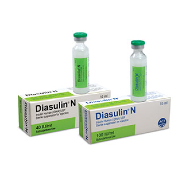 Diasulin N 40 IU/10 ml SC Injection