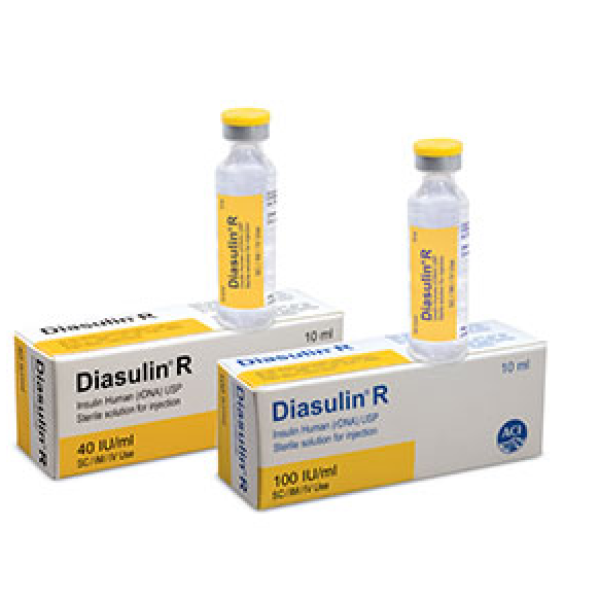 Diasulin R 100 IU/10 ml SC Injection