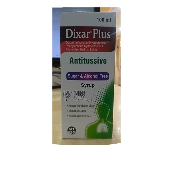 Dixar Plus 100 ml Syrup Bangladesh,Dixar Plus 100 ml Syrup price, usage of Dixar Plus 100 ml Syrup