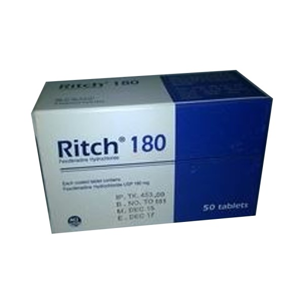 Ritch 180 mg Tablet Bangladesh,Ritch 180 mg Tablet price, usage of Ritch 180 mg Tablet