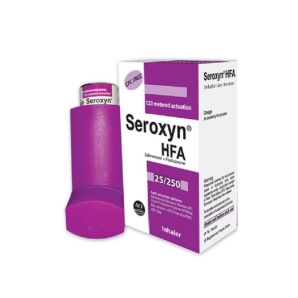 Seroxyn (25 mcg+250 mcg)/puff Inhaler Bangladesh,Seroxyn (25 mcg+250 mcg)/puff Inhaler price, usage of Seroxyn (25 mcg+250 mcg)/puff Inhaler