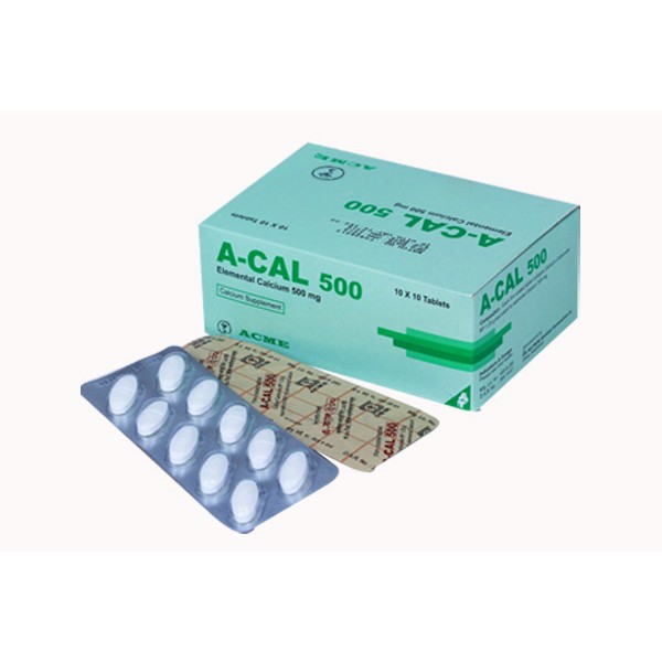 A-Cal 500 mg Tab, 11576, Calcium