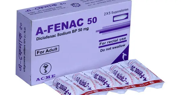A-Fenac 50mg Suppository - Diclofenac Sodium
