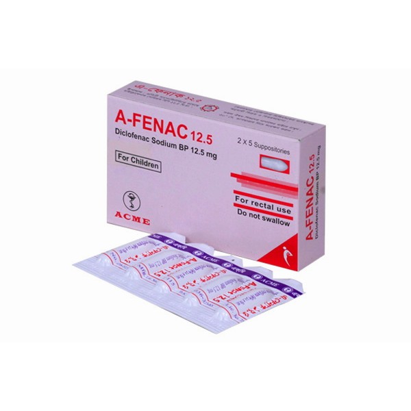 A-Fenac12.5mg suppositore, 18518, Diclofenac