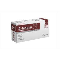 A-Mectin 12 mg Tablet, 1 strip