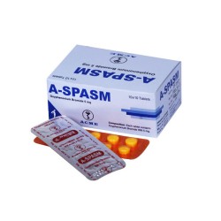 A-Spasm 5mg Tablet (Oxyphenonium Bromide) Anticholinergic Antispasmodic