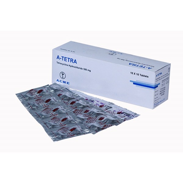 A-Tetra 500mg Tablet — Tetracycline HCl Broad-Spectrum Antibiotic by Beximco A-Tetra 500mg Tablet — Tetracycline HCl Broad-Spectrum Antibiotic by Beximco
