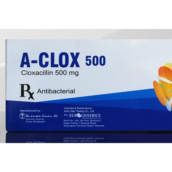 A-clox 500 mg cap, 16746, Cloxacillin