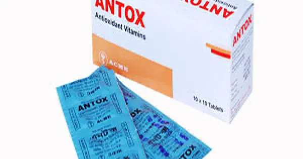 Antox 6/200/50 mg Tab - Betacarotene + Vitamin C + Vitamin E