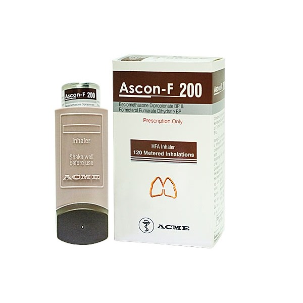 Ascon-F (200 mcg+6 mcg)/puff Inhaler in Bangladesh,Ascon-F (200 mcg+6 mcg)/puff Inhaler price, usage of Ascon-F (200 mcg+6 mcg)/puff Inhaler