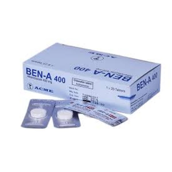 Ben A 400, Albendazole 400 mg Tablet, Albendazole