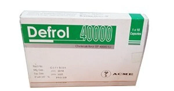 Defrol 40000 IU Capsule - Colecalciferol [Vitamin D3]