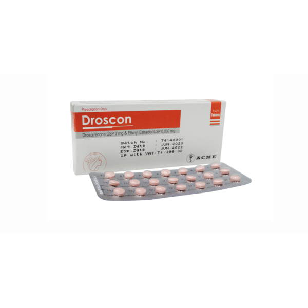 Droscon 0.03/3 mg Tablet in Bangladesh,Droscon 0.03/3 mg Tablet price, usage of Droscon 0.03/3 mg Tablet