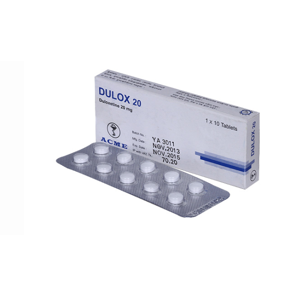Dulox 20 mg Tablet, 1 strip in Bangladesh,Dulox 20 mg Tablet, 1 strip price, usage of Dulox 20 mg Tablet, 1 strip