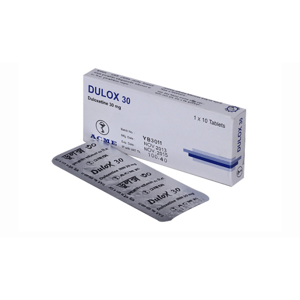 Dulox 30 mg Tablet, 1 strip in Bangladesh,Dulox 30 mg Tablet, 1 strip price, usage of Dulox 30 mg Tablet, 1 strip