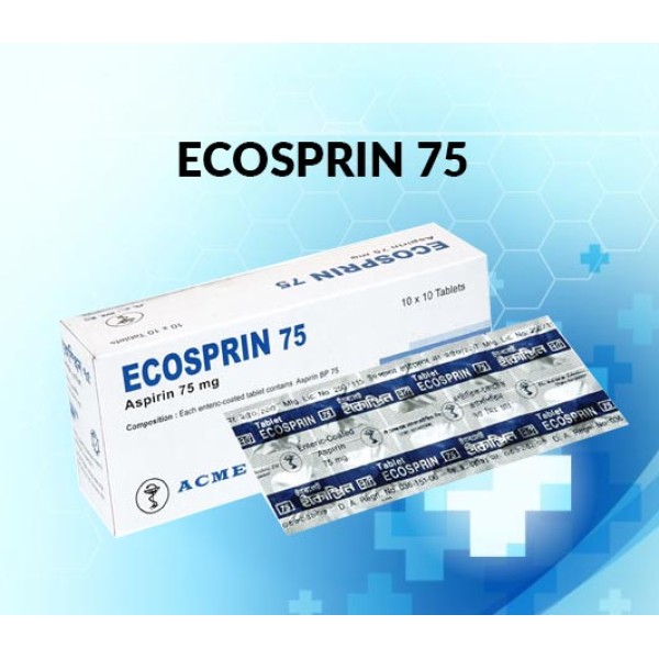Ecosprin 75 Tab in Bangladesh,Ecosprin 75 Tab price , usage of Ecosprin 75 Tab