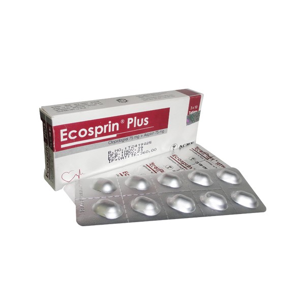 Ecosprin Plus  75mg Tab in Bangladesh,Ecosprin Plus  75mg Tab price , usage of Ecosprin Plus  75mg Tab