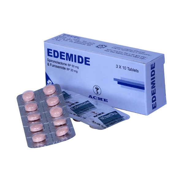Edemide 20 mg+50 mg Tablet in Bangladesh,Edemide 20 mg+50 mg Tablet price , usage of Edemide 20 mg+50 mg Tablet