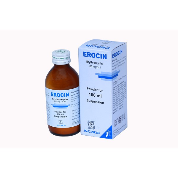 Erocin 125 mg/5 ml Suspension in Bangladesh,Erocin 125 mg/5 ml Suspension price , usage of Erocin 125 mg/5 ml Suspension