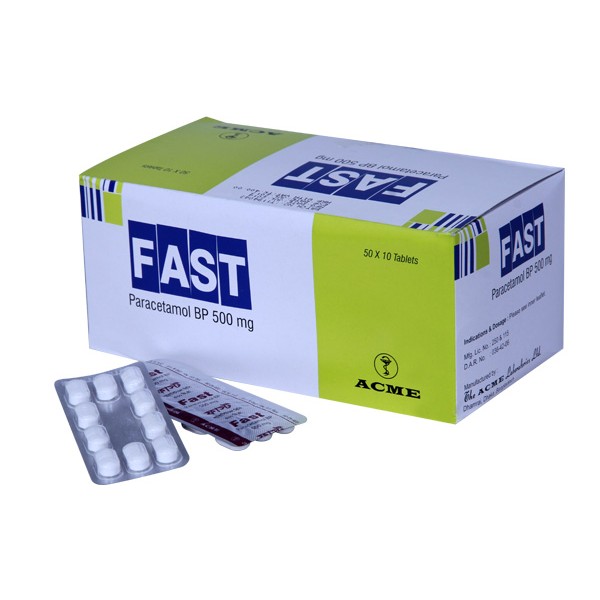 Fast 500 mg tab, Paracetamol, Paracetamol