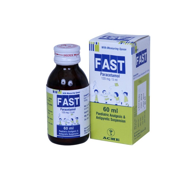 Fast 60 ml.Suspension, Paracetamol, Paracetamol