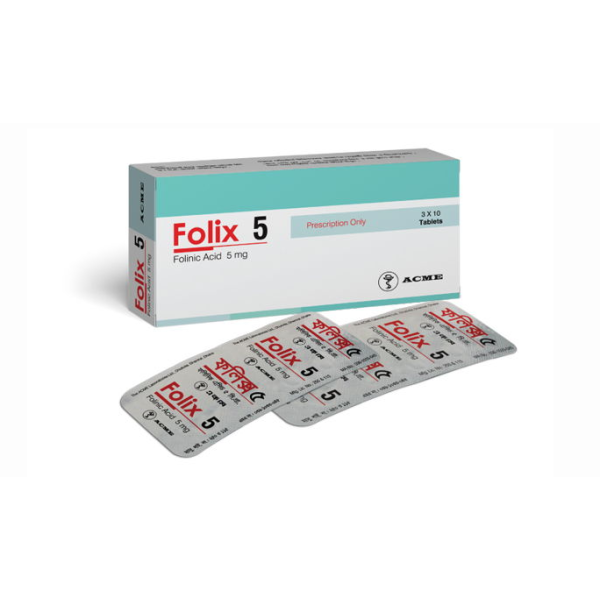 Folix 5 mg Tablet, 1 strip in Bangladesh,Folix 5 mg Tablet, 1 strip price, usage of Folix 5 mg Tablet, 1 strip