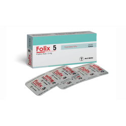 Folix 5 mg Tablet, 1 strip Folix 5 mg Tablet, 1 strip