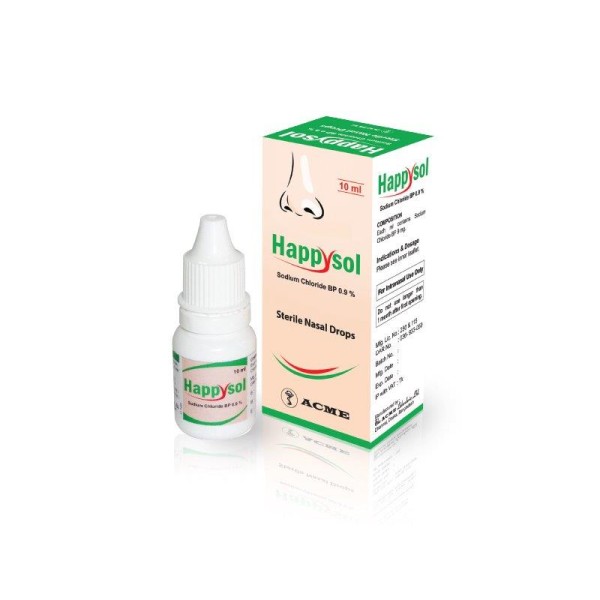 Happysol 0.9% 10 ml Nasal Drop in Bangladesh,Happysol 0.9% 10 ml Nasal Drop price, usage of Happysol 0.9% 10 ml Nasal Drop