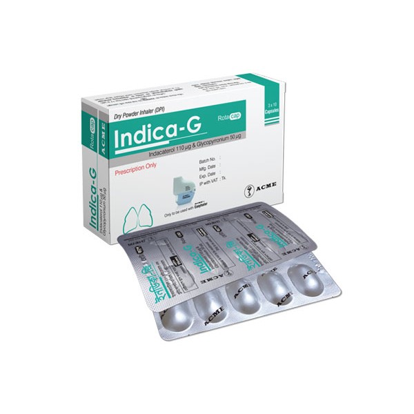 Indica-G 110 mcg+50 mcg Inhalation Capsule in Bangladesh,Indica-G 110 mcg+50 mcg Inhalation Capsule price , usage of Indica-G 110 mcg+50 mcg Inhalation Capsule