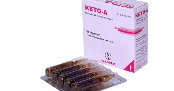 Keto Injection Keto-A 100 mg/2 ml IM Injection - Ketoprofen