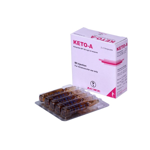 Keto-A 100 mg/2 ml IM Injection in Bangladesh,Keto-A 100 mg/2 ml IM Injection price , usage of Keto-A 100 mg/2 ml IM Injection